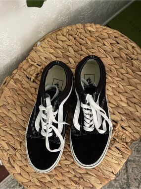 Vans Black & White Old Skool Skate Sneakers